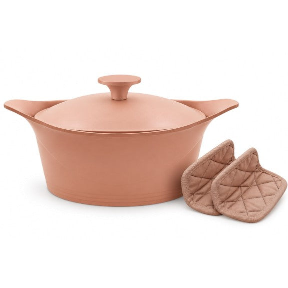 Cookut - The Incredible Cocotte 33 cm (Serves 8-14) Marshmallow, Includes Knob and Handles