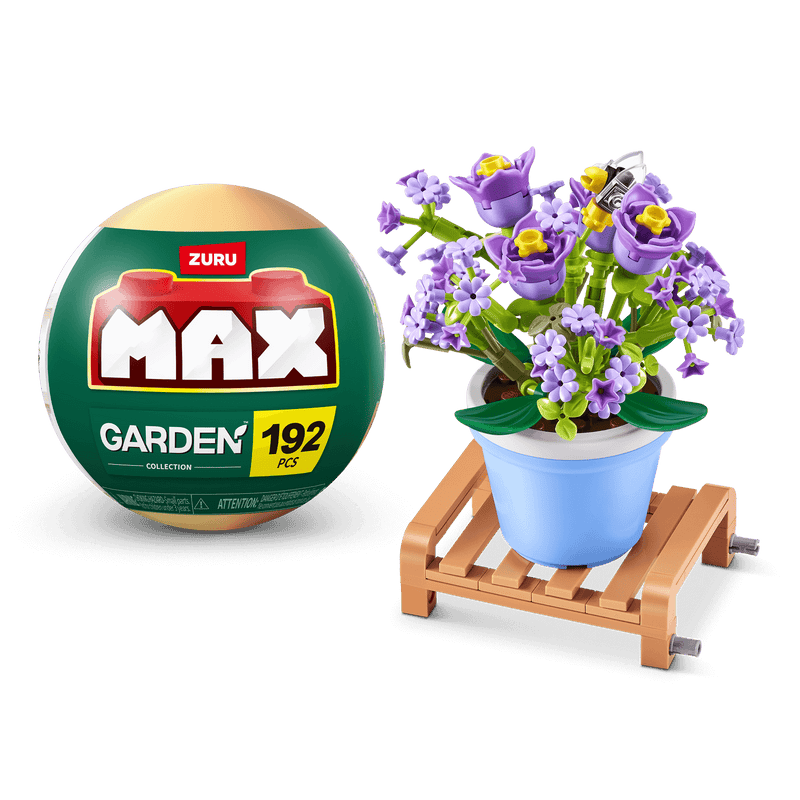 MAX BUILD Premium Garden Pot Plants Series 1 – Gypsophila Paniculata example with capsule; one random set included