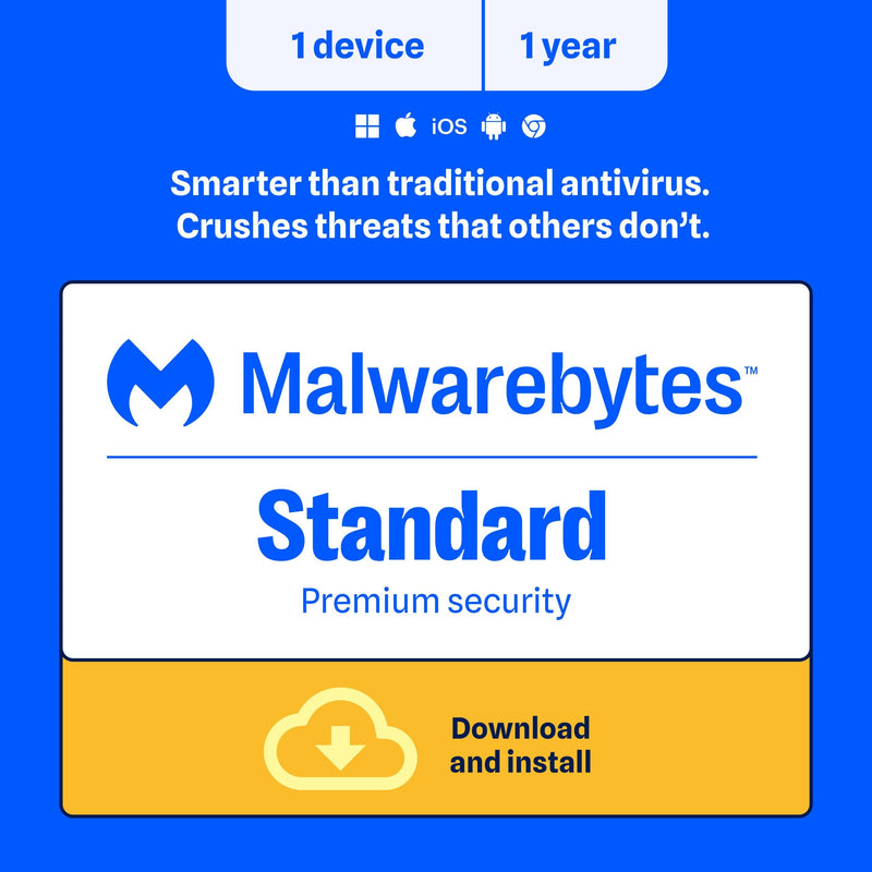 Malwarebytes - Premium Antivirus | 1 Device, 1 Year (Digital Download) - electronic download licence artwork