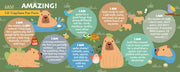 Madd Capp Puzzles – I Am Lil' Capybara Jigsaw Puzzle | 48 Pieces – educational Fun Facts insert