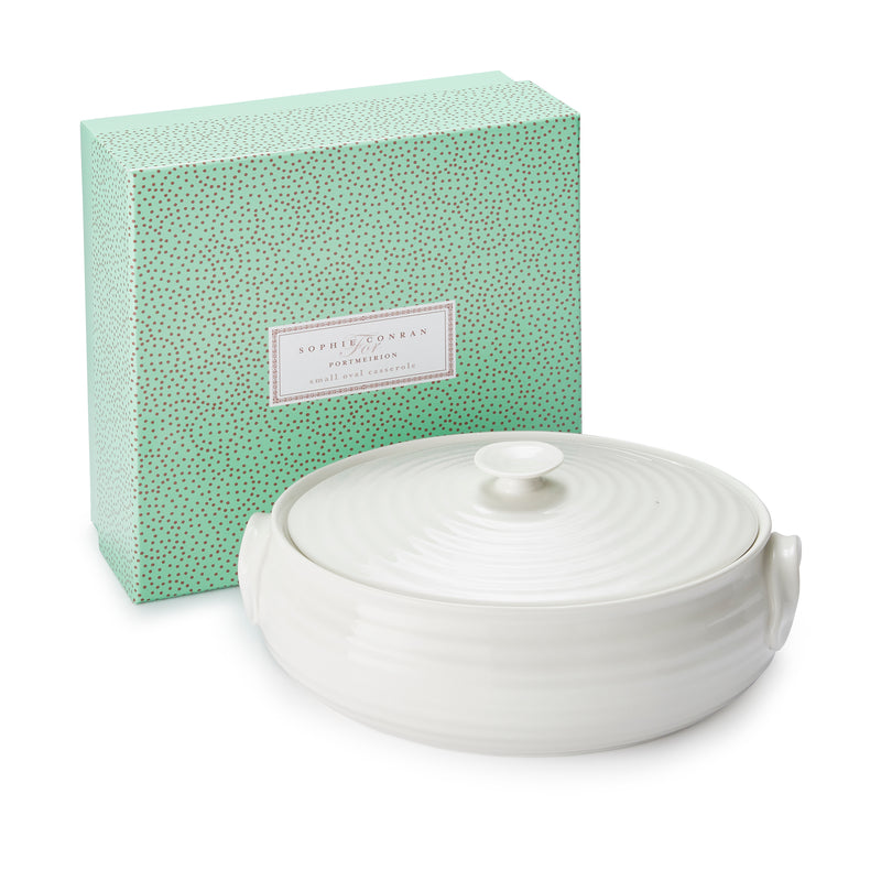 Sophie Conran - White - Small Oval Casserole | 9 in