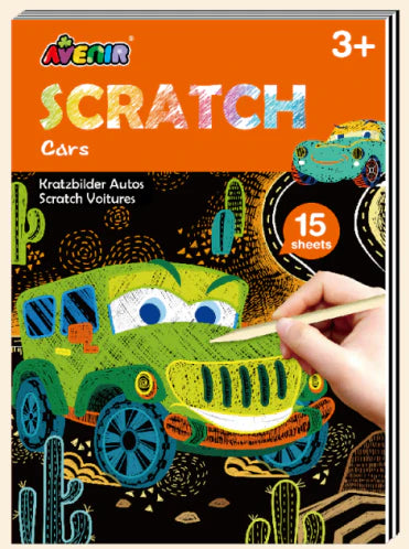 Avenir - Mini Scratch Book - Cars