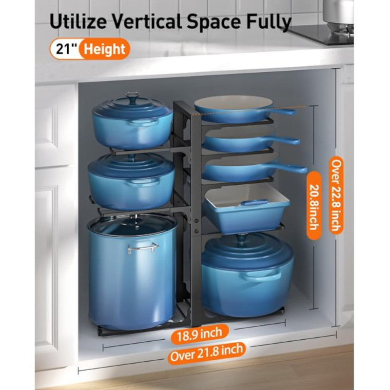ORDORA 4D-21H Pots and Pans Organizer, 21 in.
