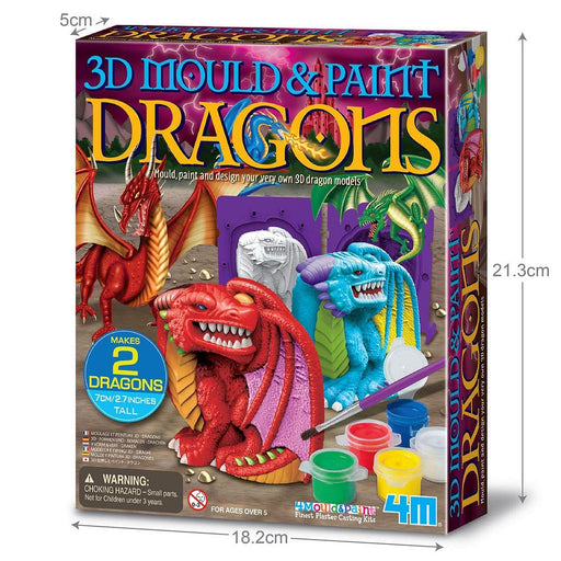 4M - 3D Mould & Paint Dragons - Limolin 