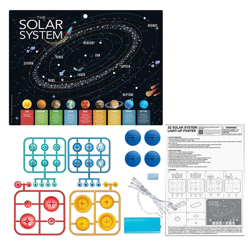 4M - 3D Solar System LIGHT-UP Poster - Limolin 