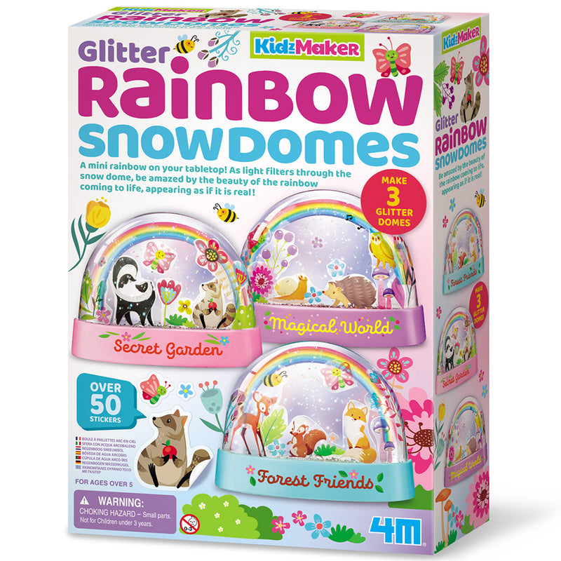 4M - Glitter Rainbow Water Domes - Limolin 