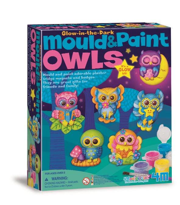 4M - Glow Owls - Mould & Paint - Limolin 