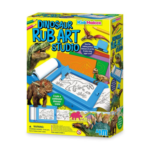 4M - Kidz Maker Dinosaur Rub-Art - Limolin 