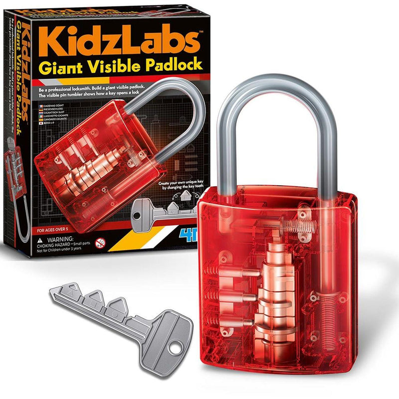 4M - Kidzlabs Giant Visible Padlock - Limolin 