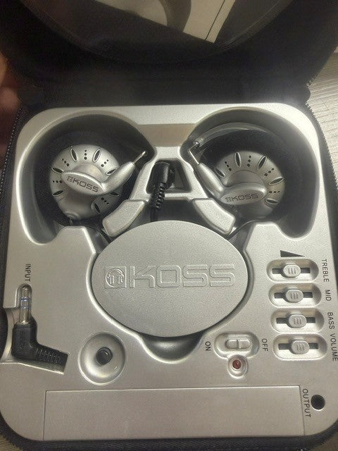 Koss - Stereophones with sport- blue & black-EQP1