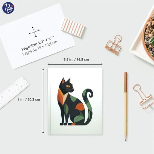 NOTEBOOK-CHAT GEOMÉTRIQUE