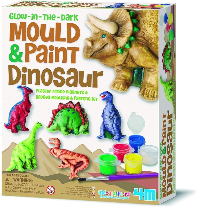 4M - BILINGUAL****GLOW DINOSAUR - MOULD & PAINT Games & Toys
