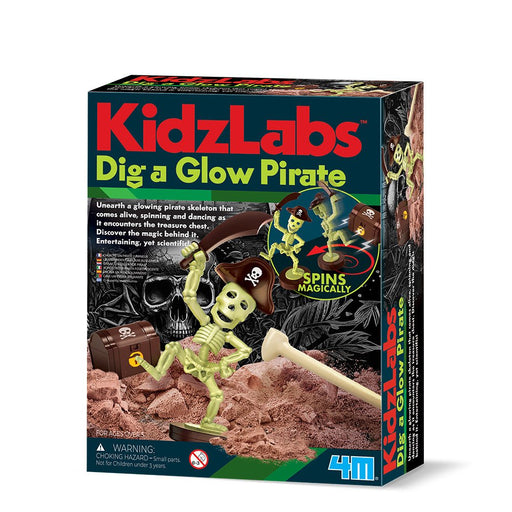 4M - KidzLabs Dig - A - Glow Pirate Games & Toys
