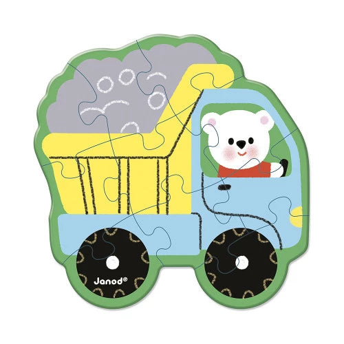 Janod - PUZZLE - BABY VEHICLES