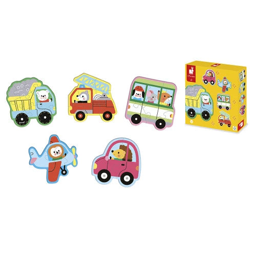 Janod - PUZZLE - BABY VEHICLES