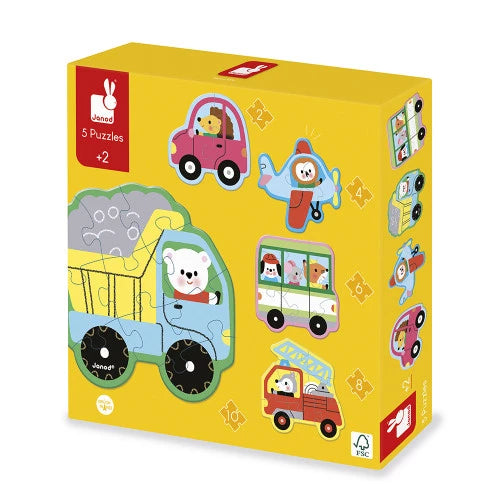 Janod - PUZZLE - BABY VEHICLES