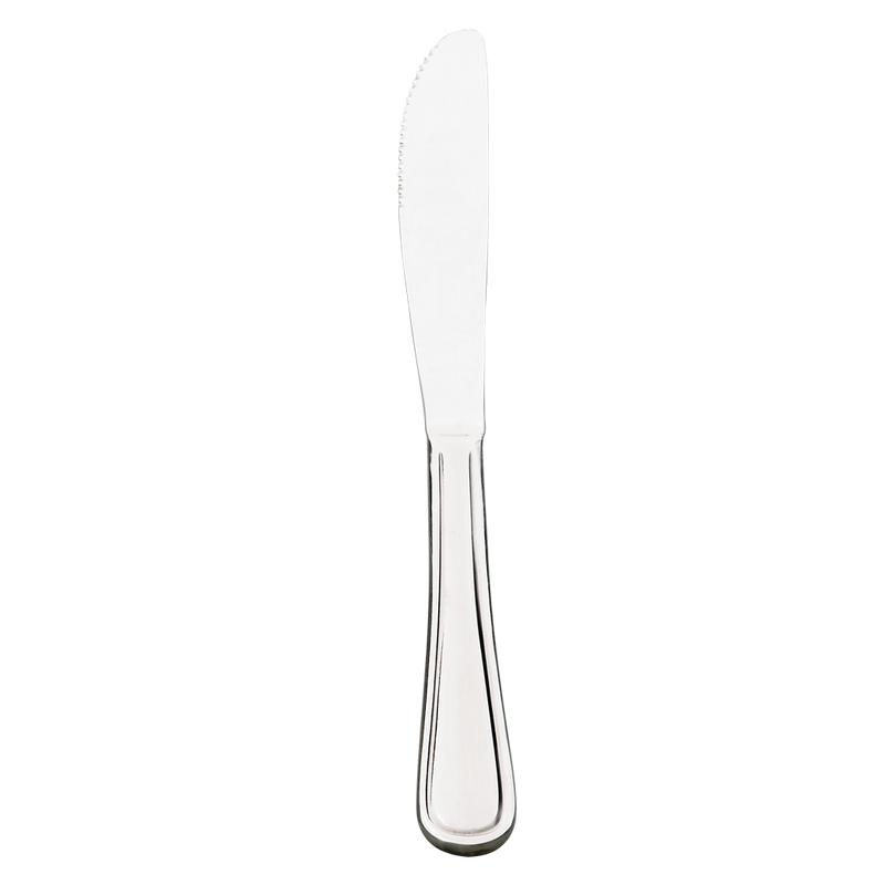 Browne - Celine Dinner Knife - Serrated - 13/0 - 95 Gauge - Mirror Finish - Stainless Steel | 9 in / 22.9 cm - Default Title