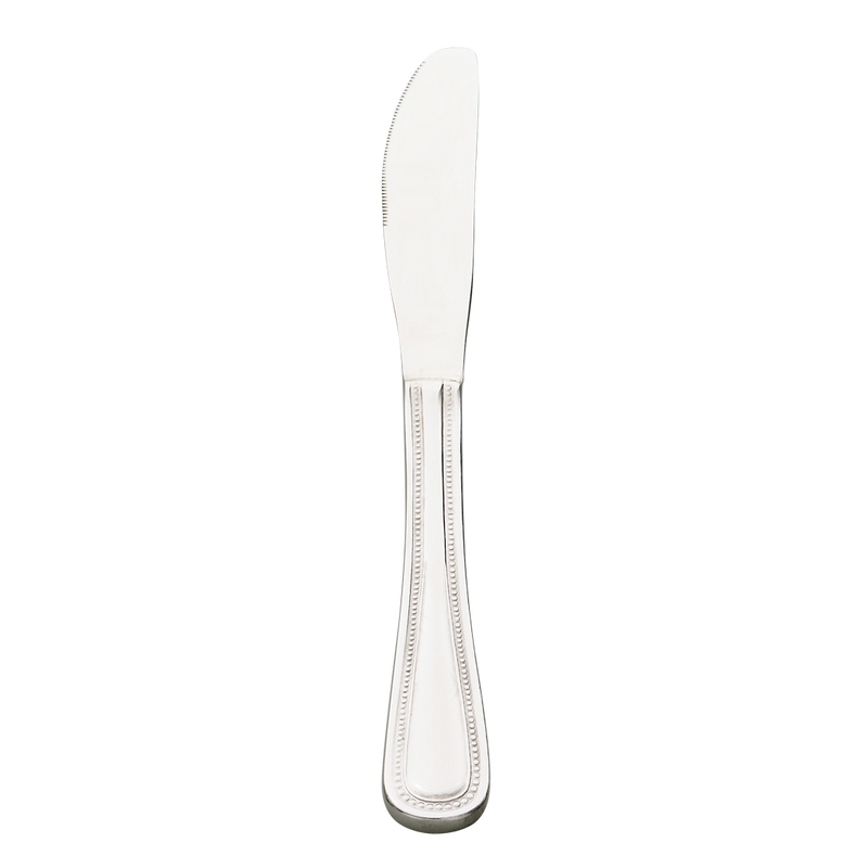Browne - Contour Dinner Knife - Serrated - 13/0 - 90 Gauge - Mirror Finish - Stainless Steel | 8.8 in / 22.4 cm - Default Title