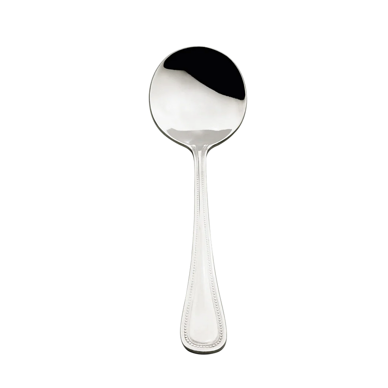 Browne - CONTOUR Round Soup Spoon 7.2"/18.2cm,18/0 SS, Mirror Finish