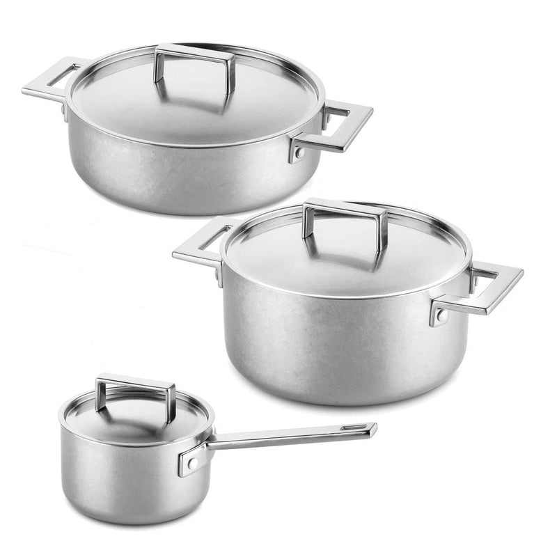 Mepra – Attiva Pewter – 6-Piece Kitchen Set