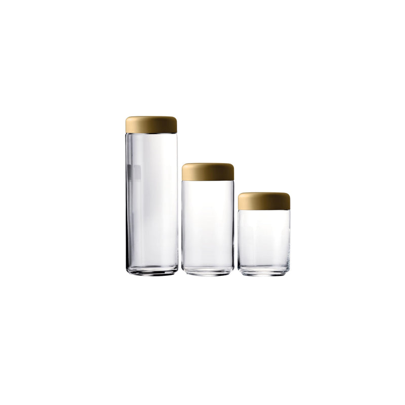 Mepra – Atmosfera Food Container – Urano Materic Gold – 3-Piece Set