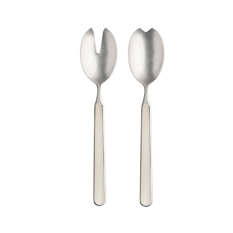 Mepra – Fantasia Pewter Salad Turtle-Dove – 2-Piece Serving Set