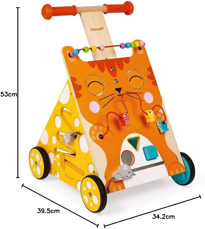Janod - Multi-Activities Cat Baby Walker