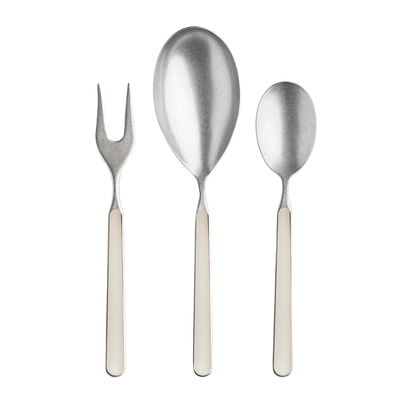 Mepra – Fantasia Pewter Turtle-Dove – 3-Piece Serving Set