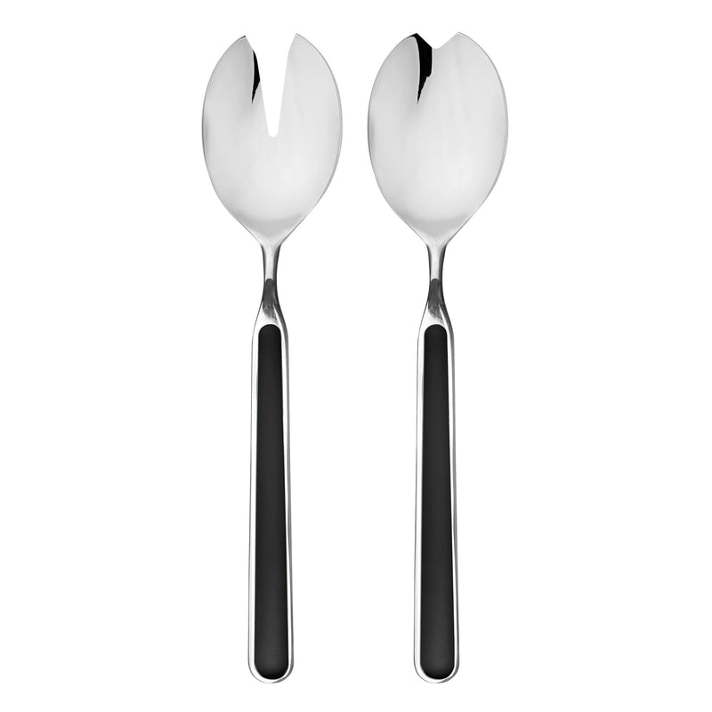 Mepra – Fantasia Salad Black – 2-Piece Serving Set