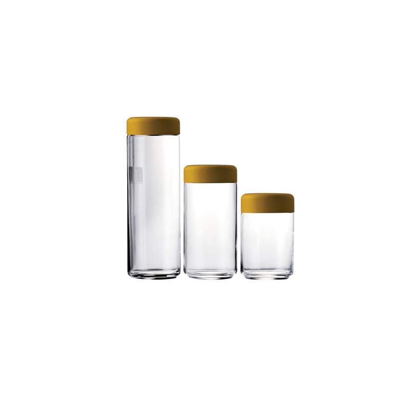 Mepra – Atmosfera Food Container – Urano Materic Ocher – 3-Piece Set