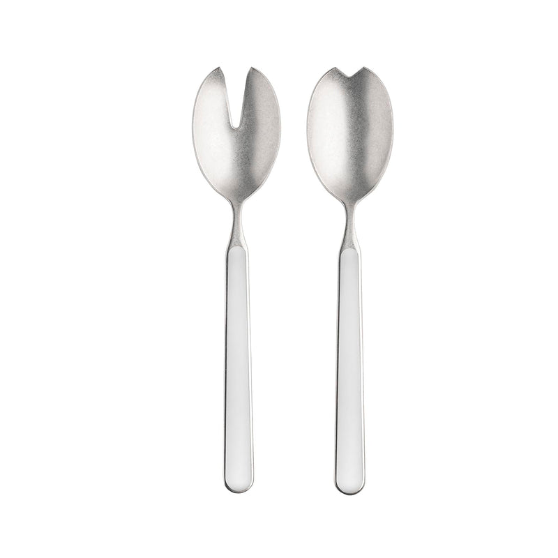 Mepra – Fantasia Pewter Salad Porcelain – 2-Piece Serving Set
