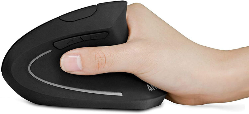 Anker - A7852 - 2.4 GHz Wireless Vertical Mouse - Black