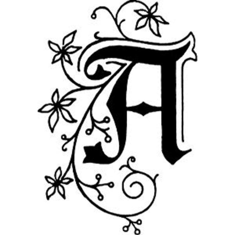 Jacques Herbin - illuminated brass seal - 5 mm - Ancient style - A to Z