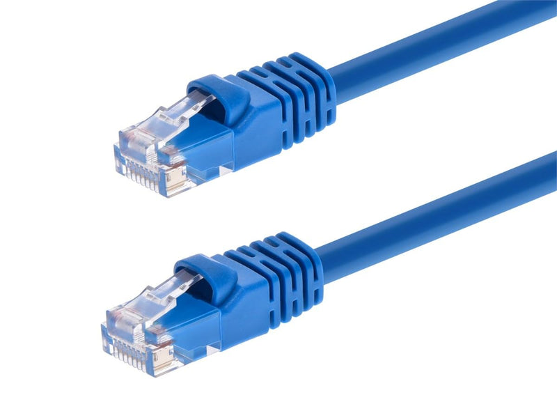 Monoprice - Cat6A Ethernet Patch Cable 100ft - Blue