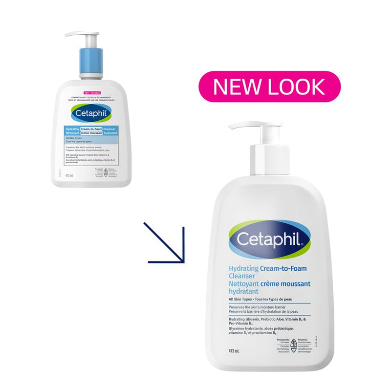 Cetaphil - Hydrating Cream-to-Foam Cleanser - 473 mL