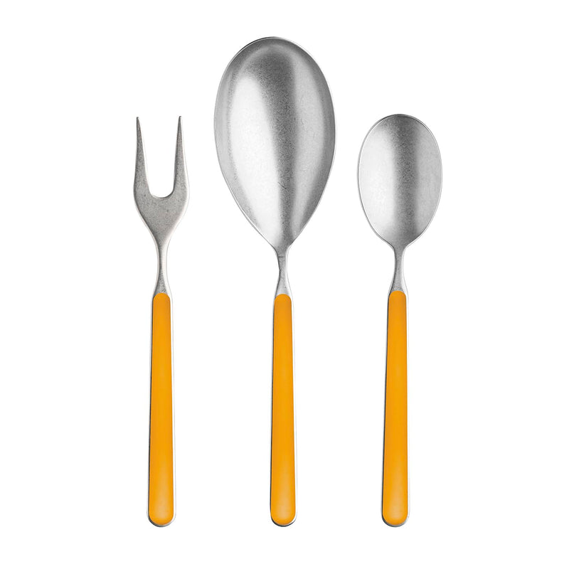 Mepra – Fantasia Pewter Mustard – 3-Piece Serving Set
