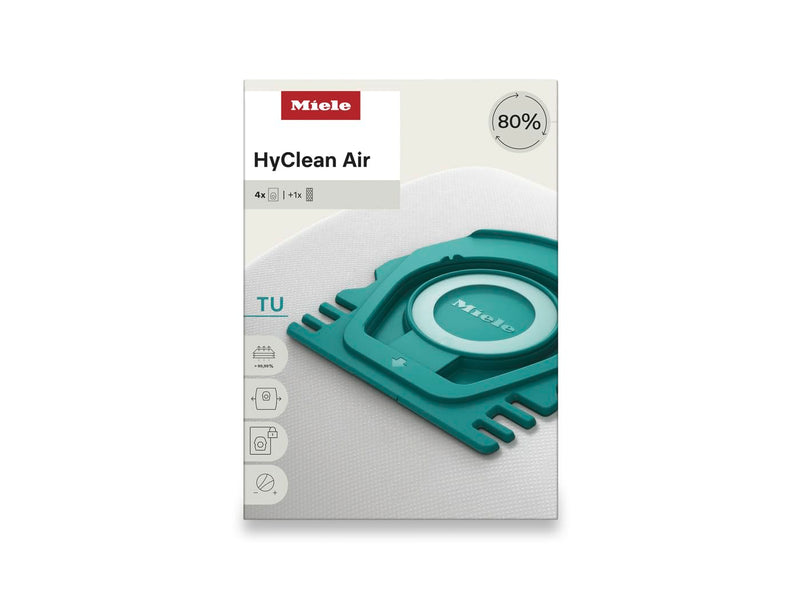 Miele HyClean Air TU Vacuum Bags 12774420, 4 Pack