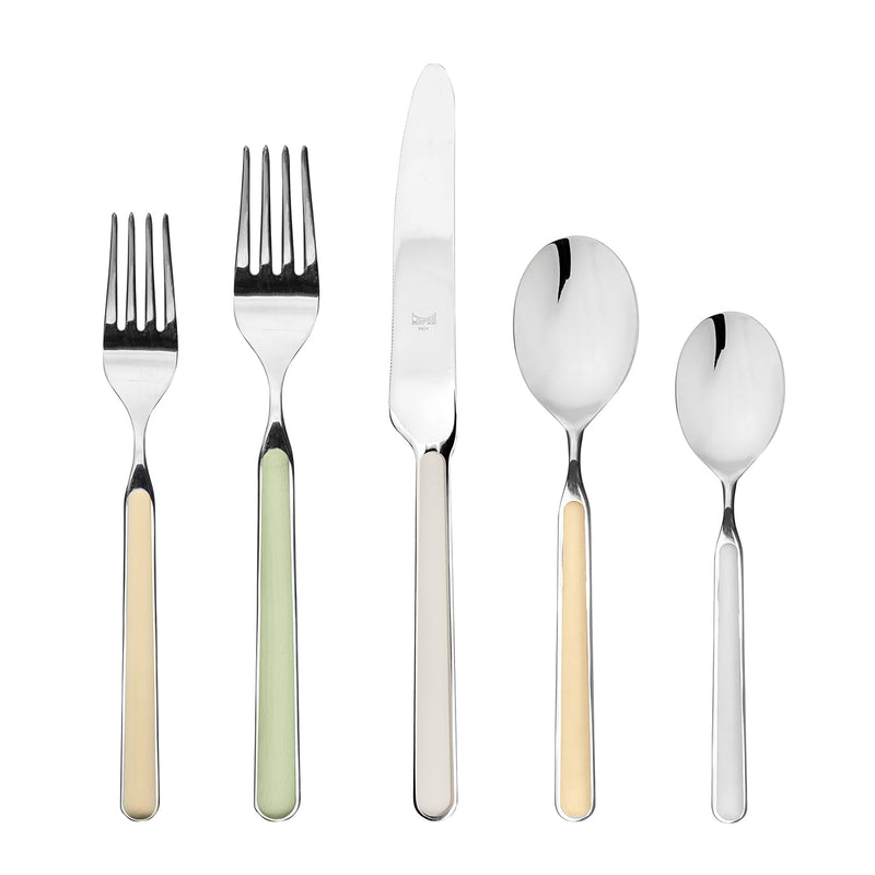Mepra – Fantasia Sand – 5-Piece Flatware Set
