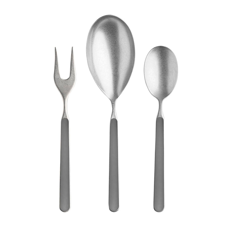 Mepra – Fantasia Pewter Vicuna – 3-Piece Serving Set