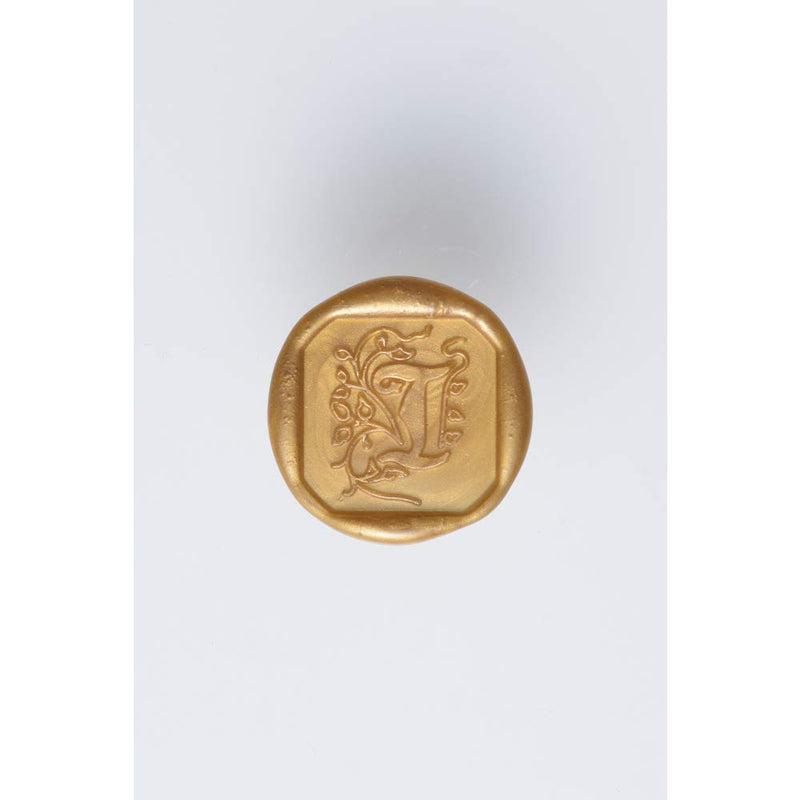 Jacques Herbin - illuminated brass seal - 5 mm - Ancient style - A to Z