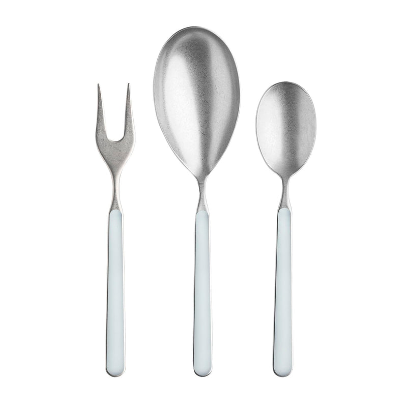 Mepra – Fantasia Pewter Light Blue – 3-Piece Serving Set