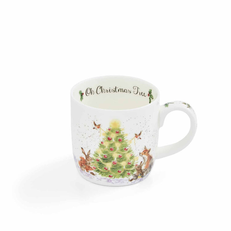 Royal Worcester Wrendale Oh Christmas Tree Mug, 400 mL