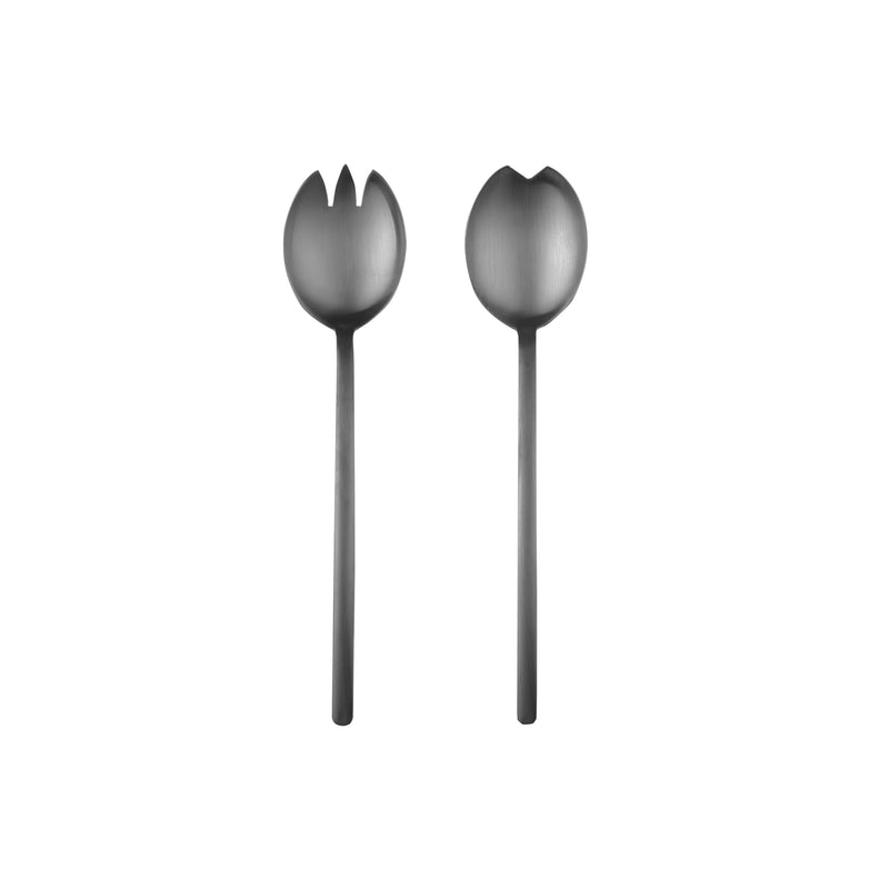 Mepra – Due Ice Black Gold Salad – 2-Piece Serving Set