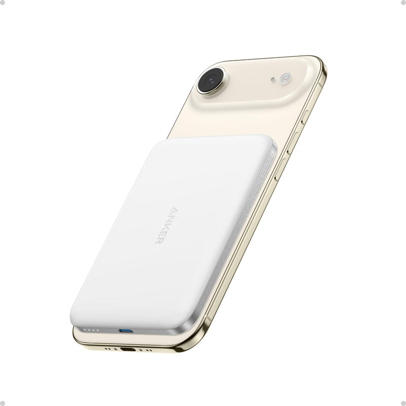 Anker - Nano MagGo (A1665) - Slim 5,000mAh Magnetic Power Bank - White