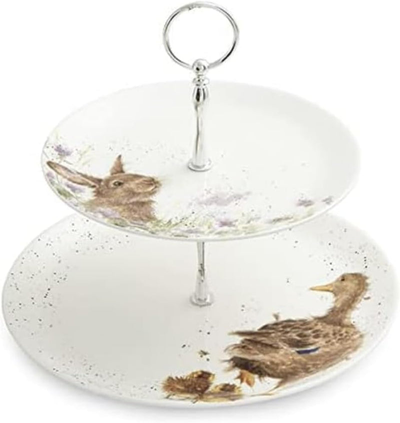 Royal Worcester - Wrendale - 2 TIERED CAKE STAND