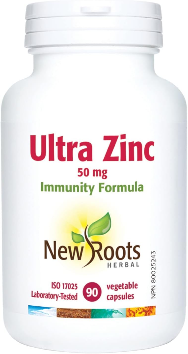 New Roots Herbal - Ultra Zinc 50MG Immunity Formula 90 Capsules