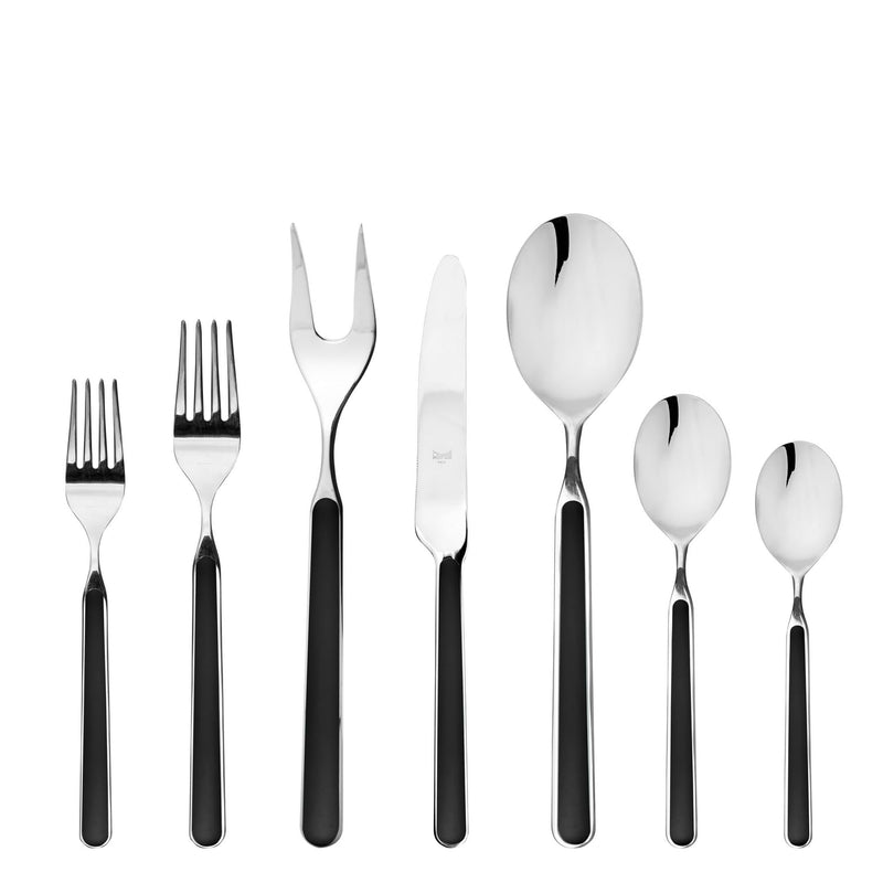 Mepra – Fantasia Black – 32-Piece Flatware Set