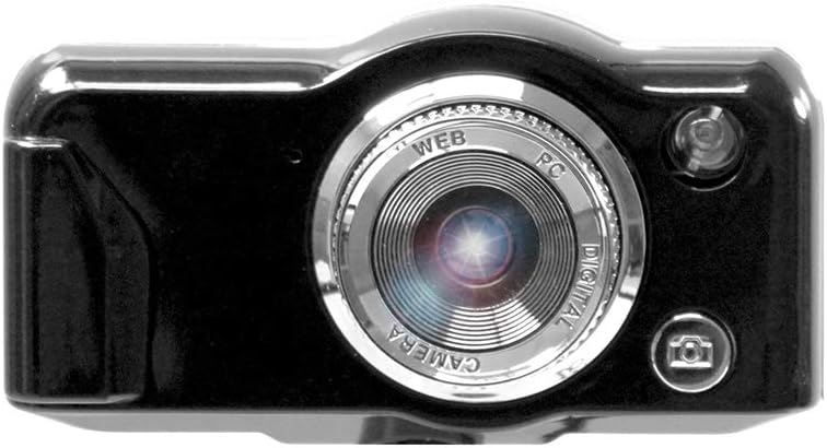 HamiltonBuhl - SuperFlix 720p HD Webcam with Gooseneck Stand - Features Built-in Infrared LED Light, 5MP CMOS Sensors and 1080 x 720 Resolution, Silver, Black