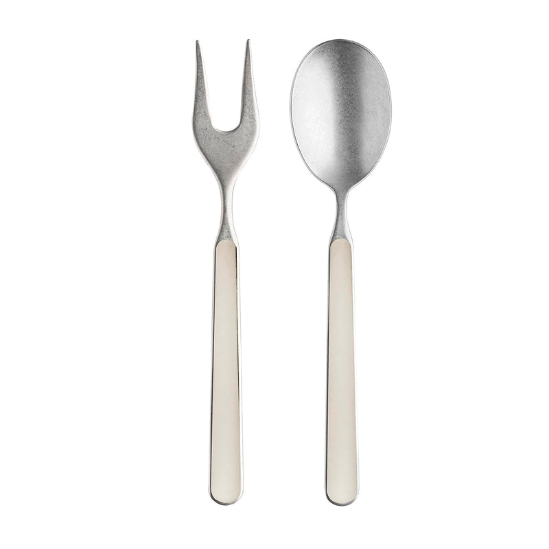 Mepra – Fantasia Pewter Turtle-Dove – 2-Piece Serving Set