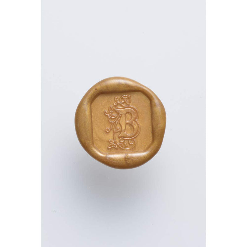 Jacques Herbin - illuminated brass seal - 5 mm - Ancient style - A to Z